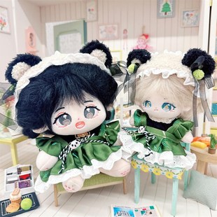 娃衣10cm15cm20cm棉花娃娃海星体正常体青青嫩竹叶裙子古典国风裙