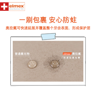 6岁儿童牙刷 elmex0 牙刷颜色随机 6岁儿童防蛀牙膏5w0ml