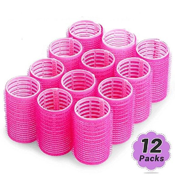 6pcs Selef-Grip Hair Rollers Heatless Hair Curlers No Heat H