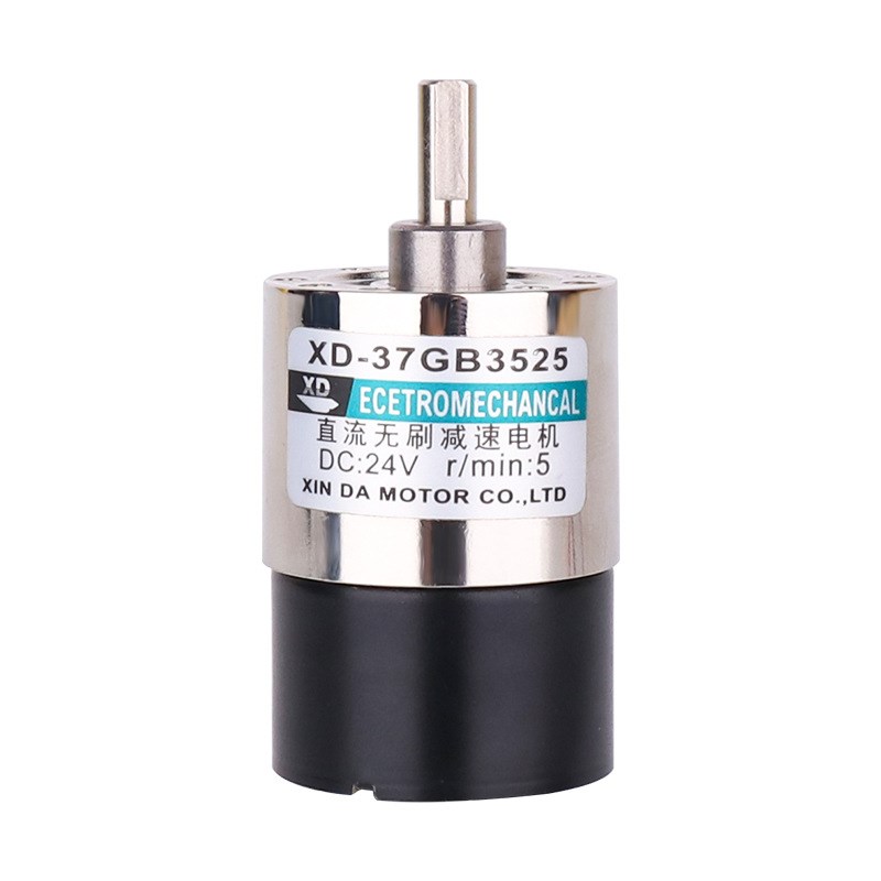 无刷电机12V24V微型直流齿轮减速小马达可调速正反低X速慢速电动
