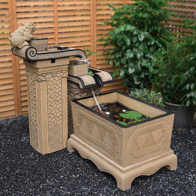 流水摆件户外阳台大型新中式鱼池循环水景观鱼缸招财庭院装饰造景,家居饰品,流水摆件,淘宝优惠券,粉丝福利购,淘宝优惠卷