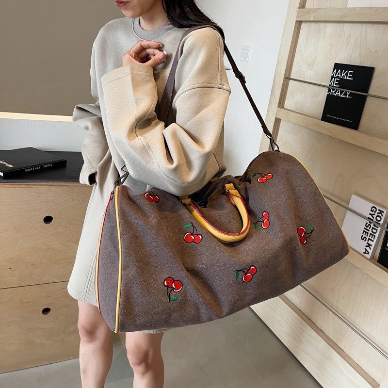 帆布旅行包大容量女旅游行李包手提待产收纳袋干湿分离运动健身包,箱包皮具/热销女包/男包,旅行袋,淘宝优惠券,粉丝福利购,淘宝优惠卷