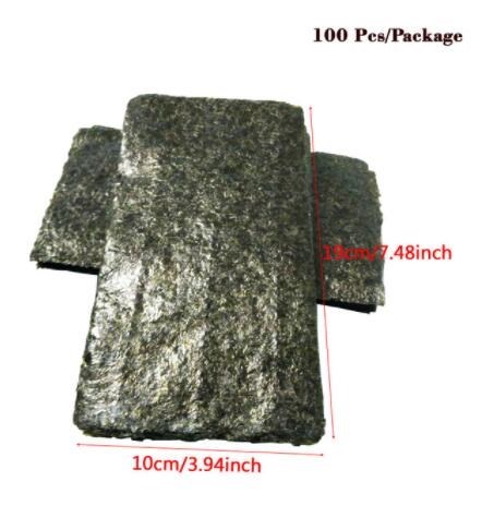 50-100Pcs Nori Sushi Seaweed, Dried Laver Seaweed Nori for S