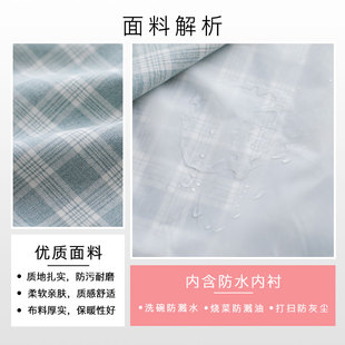 围裙家用厨房反穿罩衣女士大人长袖防水防油时尚2021日式做饭新款