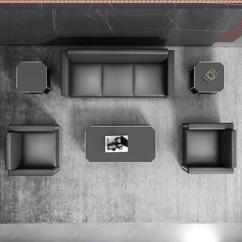 【折扣】办公室沙发简约现代接待室商务洽谈会客区三人位沙发茶几,住宅家具,沙发,淘宝优惠券,粉丝福利购,淘宝优惠卷