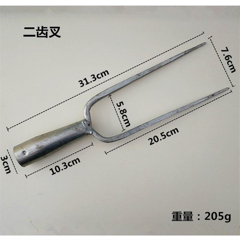 农用叉子草叉三股叉两股叉铁叉稻杆叉二齿M两齿叉尖头叉三齿叉钢