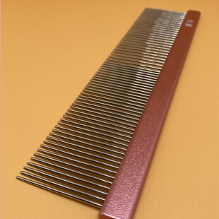士钢宠物a直排梳子疏密两用宠物排梳