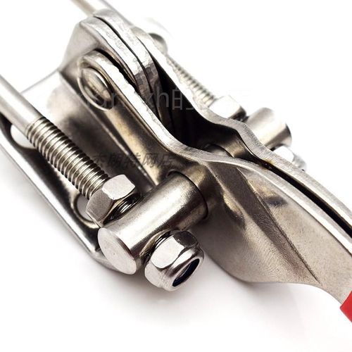 30箱夹4拉4扣锁扣。 扣快速搭扣锁夹具 门栓紧不锈钢可调节夹钳式