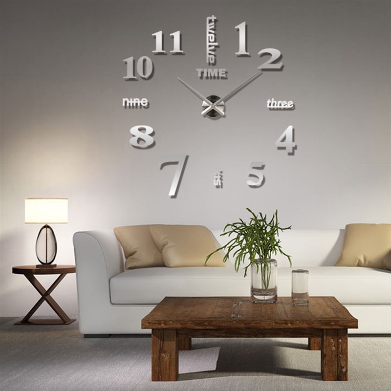 现代简约超大挂钟客厅创意艺术时钟家用GDIY个性时尚数字钟表墙贴