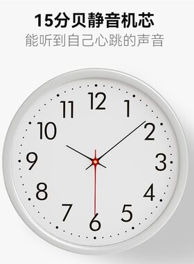 超大号20英寸客厅钟表时尚简约大气办公静音挂钟金属圆形家用墙钟