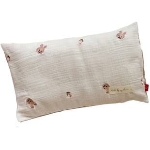 儿童枕套30×50纯棉a类纱布四季 48cmx74cm 通用幼儿园单个2022新款