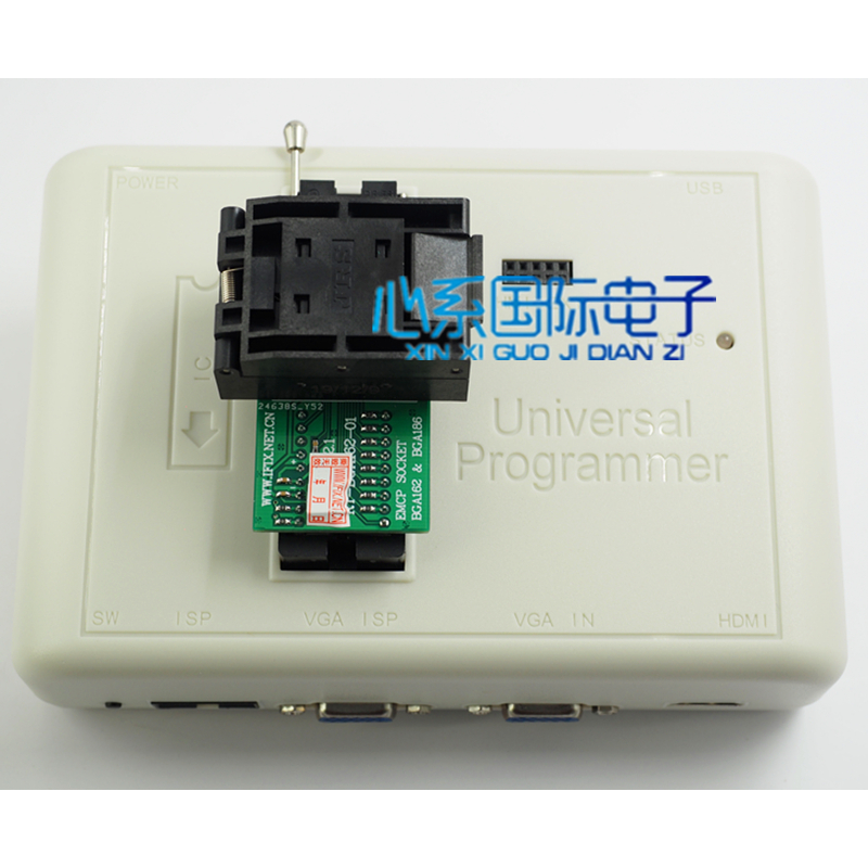 新款 RT809H手机座BGA162/186 EMGMC座EMCP座适配器弹跳座手机卡