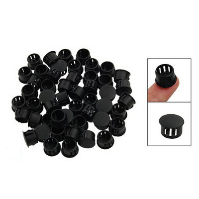 推荐10x( 9/16 Dia Head Plastic Locking Hole Plugs Black 50 P