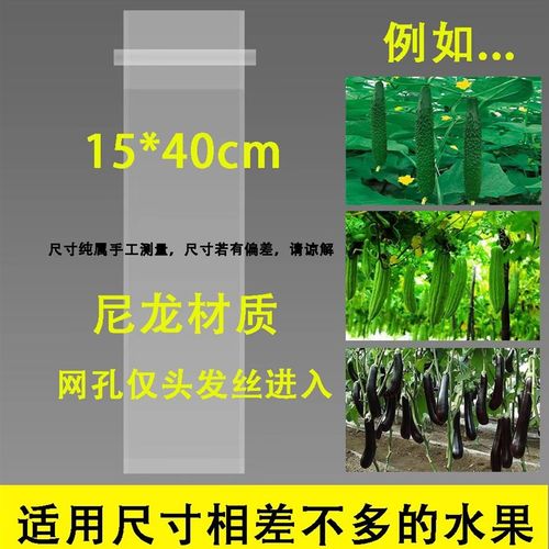 苦瓜水果黄瓜透气网套袋丝瓜青瓜套袋专用袋防虫鸟袋子保护