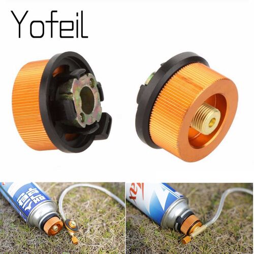 Outdoor Camping Hiking Picnic Gas Tank Adapter Stoves Connec