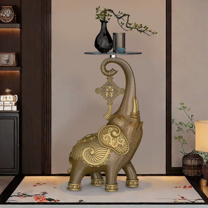 大象角几沙发旁边几落地装饰品玄关客厅大号摆件乔迁新居搬家礼物,家居饰品,落地摆件,淘宝优惠券,粉丝福利购,淘宝优惠卷