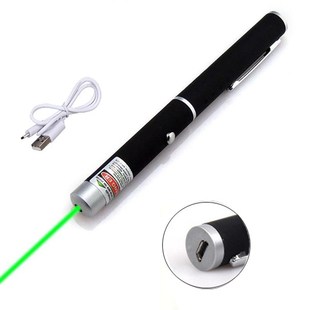 Laser-Pointer-Pen 532nm Green Usb-High-Power 5MW Red 500-To-