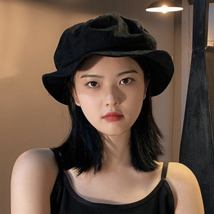 云朵帽子假发可拆卸时尚日系简约短直发中长直发微卷锁骨发女自然