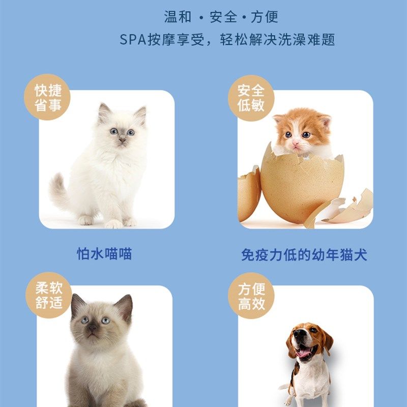 吉杰推荐】靓仪宠物免洗手套猫咪洗澡免洗狗狗清洁湿巾擦脚单片装,宠物/宠物食品及用品,猫狗免洗清洁,淘宝优惠券,粉丝福利购,淘宝优惠卷