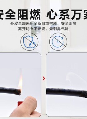 纯铜芯电缆线2芯户外防水电线软线15254平方家用护套线延长线