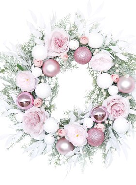 Christmas Wreath Door Decoration Hawaiian Party Wedding Arti