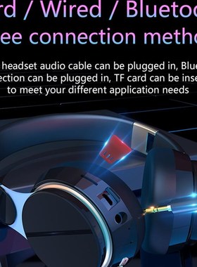 Wireless Bluetooth Headphones HIFI HD Stereo Bass Headset Fo