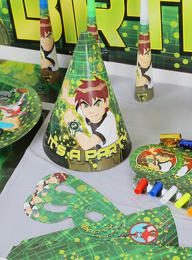 Ben 10 Theme Birthday Party Decoration Disposable Tableware