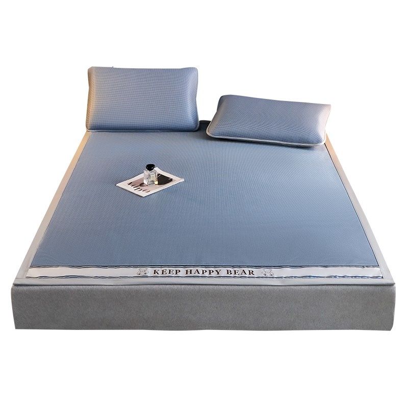 夏季冰丝凉席三件套夏天单双人家用竹席藤席空调席子可机水洗软席,床上用品,冰丝席,淘宝优惠券,粉丝福利购,淘宝优惠卷