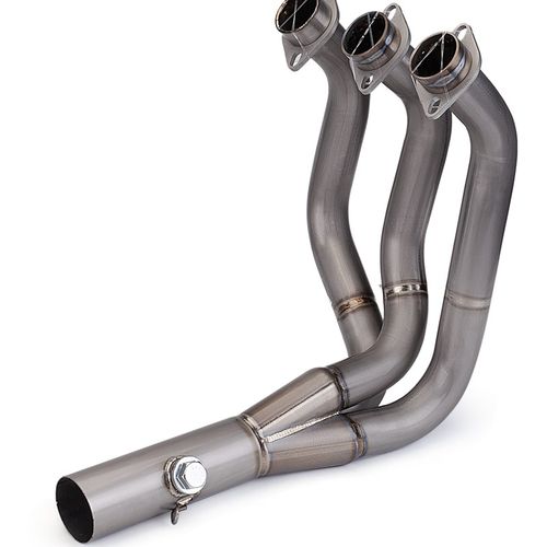 适用于摩托车改装排气管 MT09 不锈钢/钛合金前段 专车专用 直上