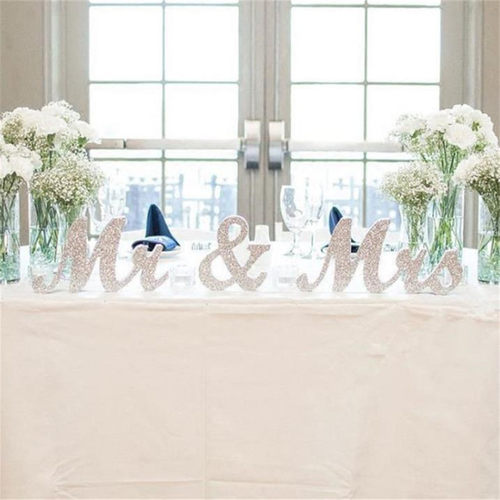 创意木质黑白款字母桌牌婚礼装饰结婚房布置摆件婚礼主桌标示牌