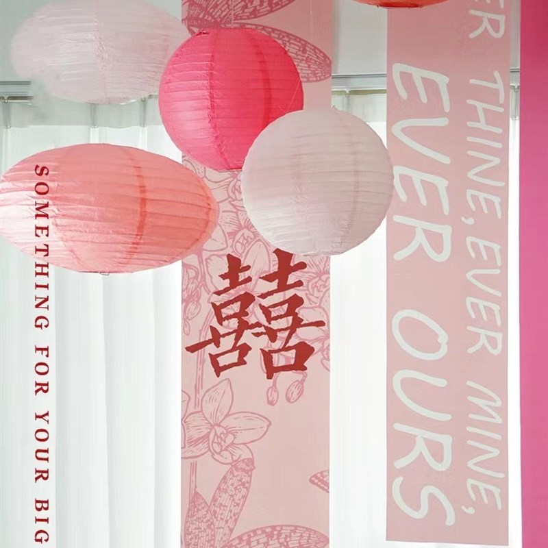 婚礼挂布b条幅纱幔订婚挂布晨袍竖幅拍照背景布置结婚布置婚房装