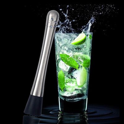 极速Stainless Steel Crushed Ice Muddler Cocktail Bartender F