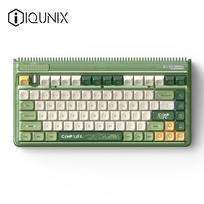 IQUNIX OG80露营三模无线客制化机械键盘蓝Q牙电竞游戏热插拔快银