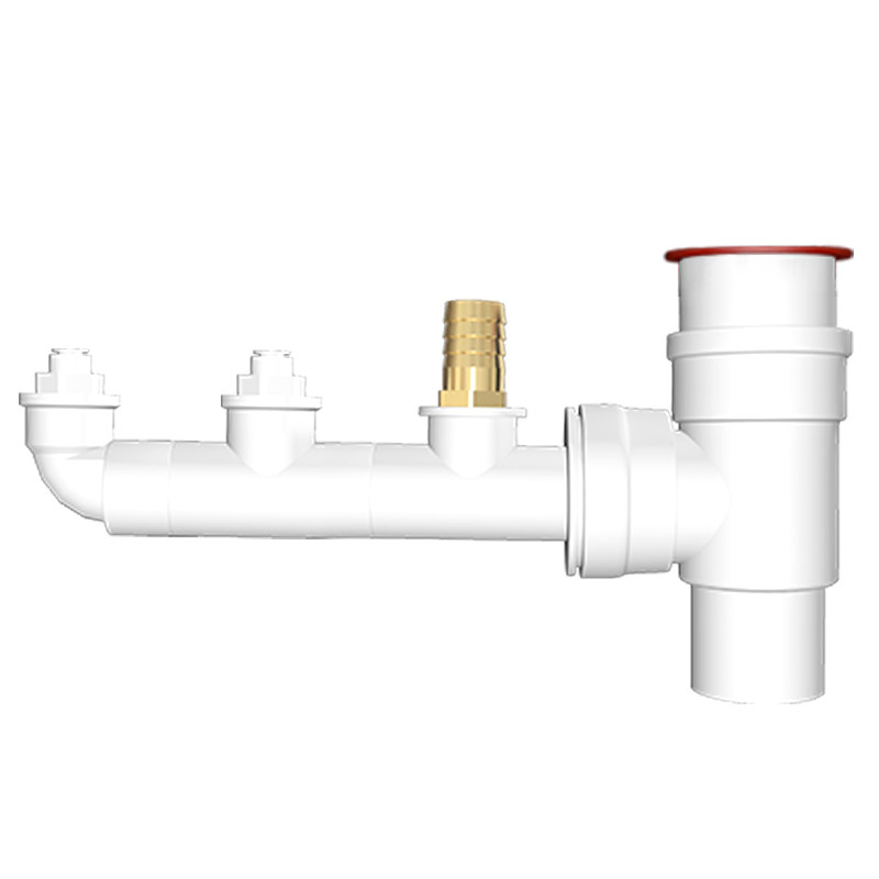 厨房下水管三通水槽洗菜池洗碗机净e水器小厨宝排水管道二合一接