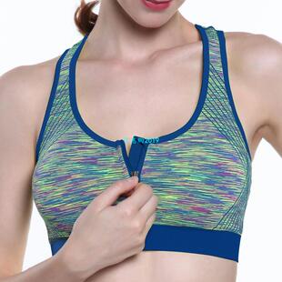 Running Bra Gym Front Sports Fitness Bras 推荐 Zipper Women