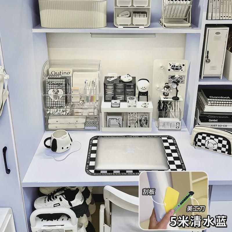 大学生好改造宿舍物寝室书桌衣柜贴纸壁纸墙纸自粘防水防潮新款