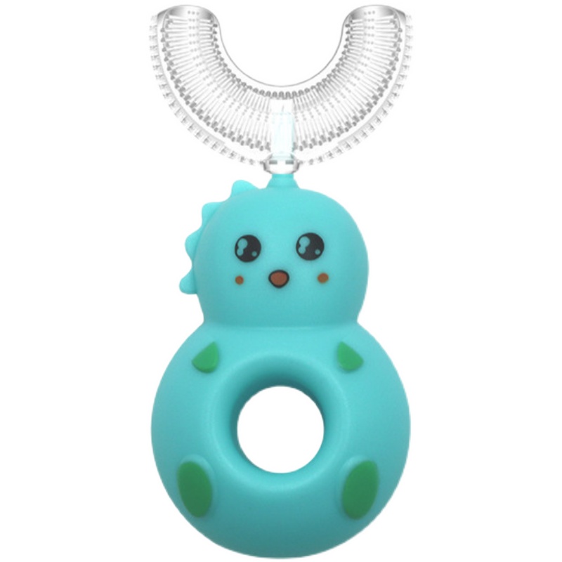 U型儿童牙刷手动2-12岁宝宝u形婴E童刷牙专用卡通幼软毛硅胶非电