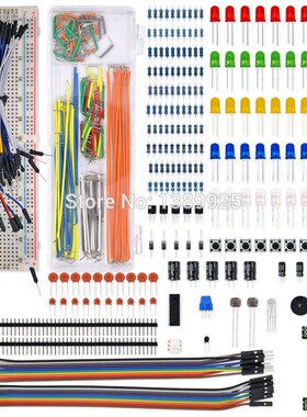Electronics Component Basic Starter Kit with 830 tie-points