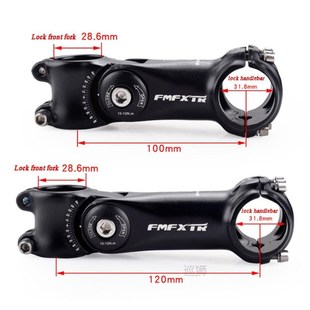 25.4 31.88mm Handlebar Adjustable Riser Bicycle Stem Angle