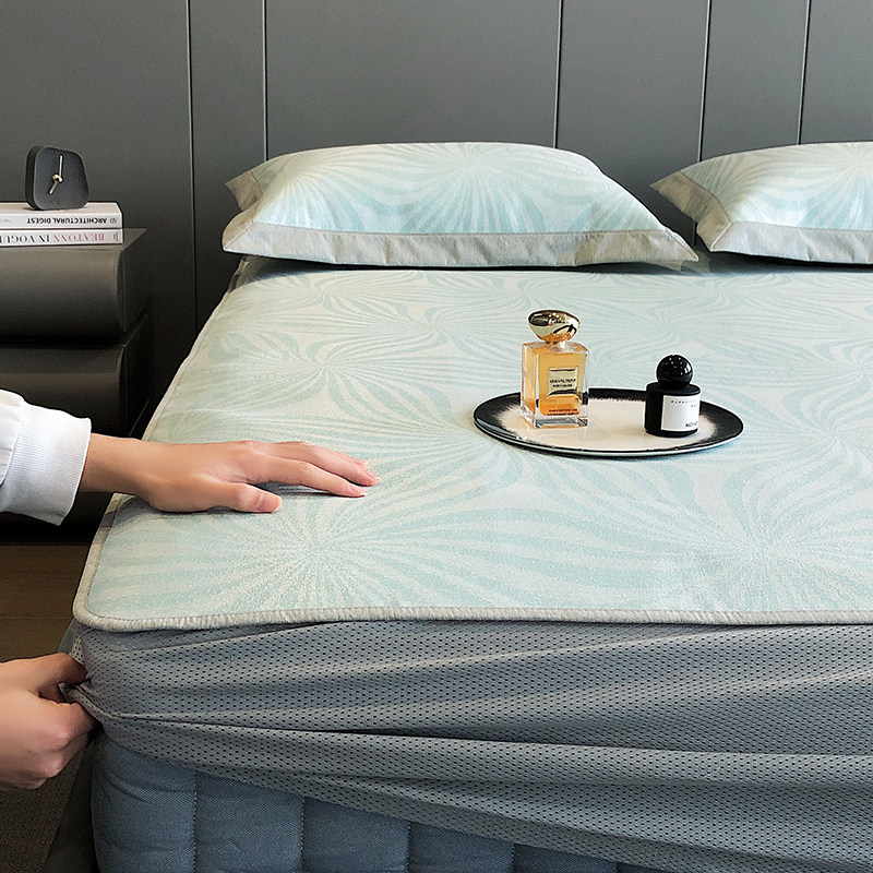 冰丝席三件套床笠款1.5m1y.8米空调凉席可机洗水洗夏季软席子,床上用品,冰丝席,淘宝优惠券,粉丝福利购,淘宝优惠卷