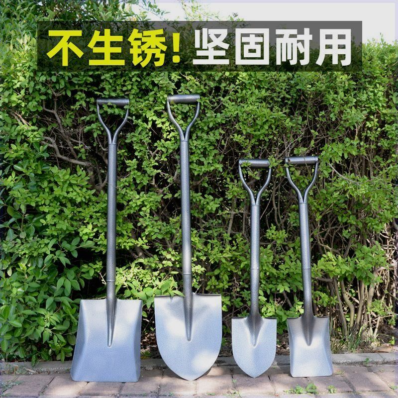 锰钢铁锹大铁锨家种菜神器农用工具G全钢一体户外铲子车载铲抗洪