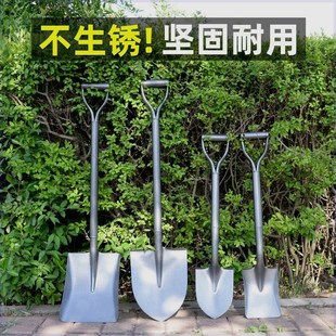 锰钢铁锹大铁锨家种菜神器农用工具G全钢一体户外铲子车载铲抗洪