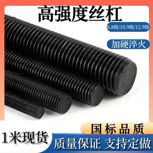 高强度丝杆8.8 M64 10.9 12.9级全螺纹牙条通丝杆全牙螺杆M6M8M10