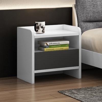 床头柜北欧现代简约经济型组装储物柜卧室迷你小户型板式床边柜