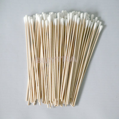 推荐100pcs 15cm Wood Cotton Head Health Cotton Swab Stick Ma