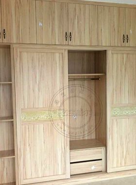 南宁全屋整体衣柜定制现代t简约推拉门储物整装到顶入墙式家具定