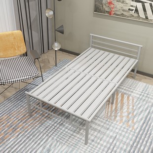 折叠床钢丝床单人家用加厚铁床双人简易床午休陪护床可折叠铁架床