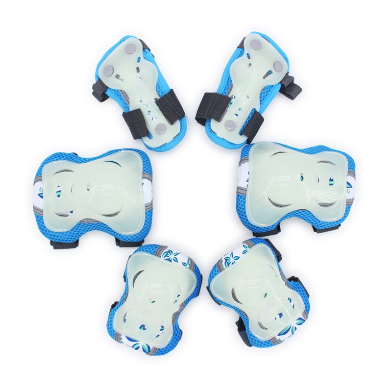 儿童轮滑护具六件套装小孩溜冰平衡车护J具滑板车护具护膝护肘护