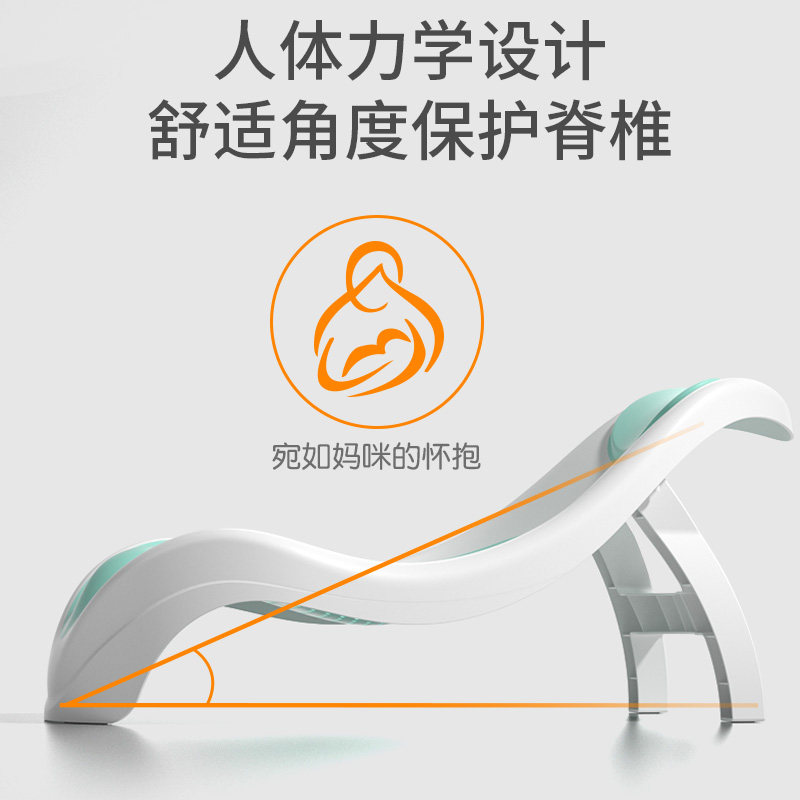 新品婴儿洗澡躺托神器宝宝浴架新生儿浴牀可坐躺浴盆浴网通用防滑