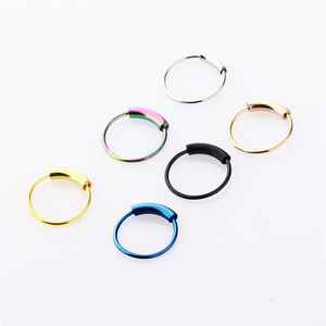 推荐Fashion Surgical Steel Nose Hoop Nose Ring Stud Punk Sty